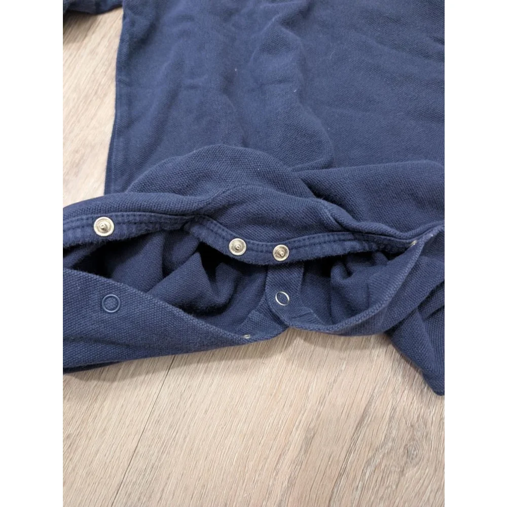 Baby Ralph Lauren Navy Blue Footie 9 Months